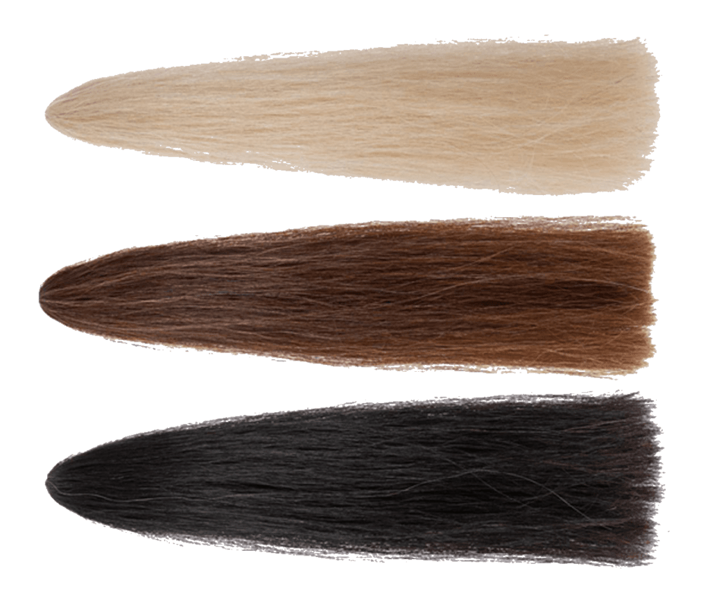 Horsehair of various colours